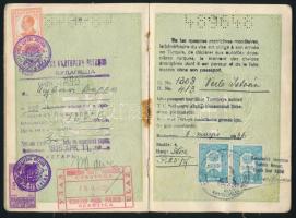 1935 Útlevél sok európai bejegyzéssel