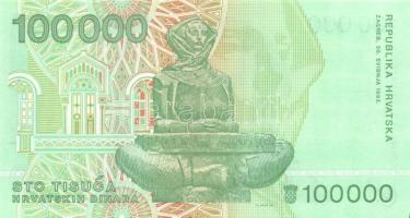 Horvátország 1991-93. 7db klf modern bankjegy T:I