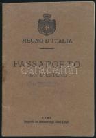 1901 Olasz útlevél / Italian passport