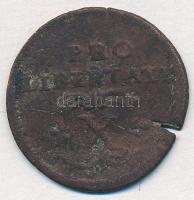 1706. X Poltura Cu "II. Rákóczi Ferenc" (6,67g) T:3 lapkahiba
Huszár: 1535., Unger II.: 1...