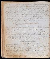 1865 Német nyelvű, kézzel írt szakácskönyv, a címlapon a lejegyző nevével, Sternberg, 1865. Junius 2...