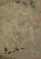 Csabai Pántl László (1904 - 1982): Téli táj. Olaj, vászon, jelzett, keretben, 33×43 cm