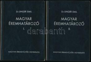 Dr. Unger Emil: Magyar éremhatározó I-II-III. kötet. Budapest, MÉE, 1974-1976. Újszerű állapotban