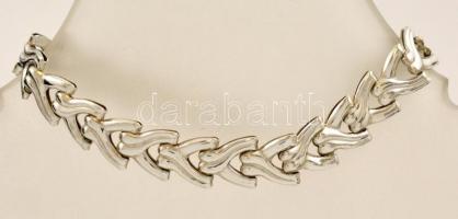 Ezüst(Ag) fantáziaszemes karkötő, jelzett, h: 16 cm, nettó: 5,8 g