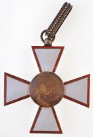 1946. "A Magyar Köztársasági Érdemrend középkeresztje" aranyozott és zománcozott jelzett A...