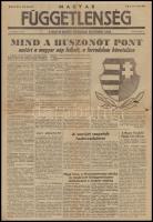 1956 Magyar Függetlenség. I. évf. 5. sz., 1956. nov. 5. Reggeli kiadás, szakadt
