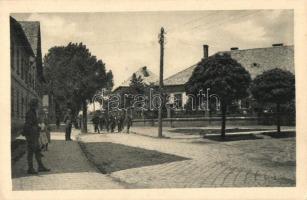 Losonc, Lucenec; laktanya és YMCA tiszti ház / Cs. kasarna a Vojensky domov Y.M.C.A. / military barracks and officers house
