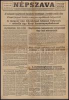 1956 Népszava. 77. évf. 2. sz., 1956. nov. 2. Szerk.: Kéthly Anna. Szakadt, lapszéli hiánnyal