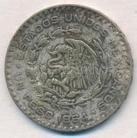 Mexikó 1964. 1P Ag Függetlenség és Szabadság T:2,2- Mexico 1964. 1 Peso Ag Independencia y Libertad C:XF,VF Krause KM#459