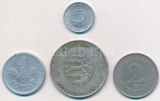 1947. 5Ft Ag "Kossuth" + 1949. 1Ft Al + 1950. 2Ft Cu-Ni + 1960. 5f Al T:2-3