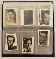 Híres személyiségek fotói (Robert Taylor, Deanna Durbin, Joan Crawford, Danielle Darrieux, Simor, Pá...