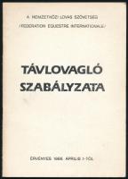 1986 Nemzetközi Lovas Szövetség Távlovagló szabályzata. 32p.