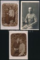 cca 1910-1930 6 db militária fotó és fotólap