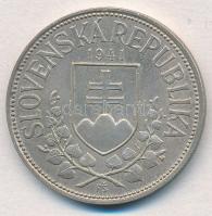 Szlovákia 1941. 20K Ag "Cirill és Metód" T:1- Slovakia 1941. 20 Korun Ag "St. Kyrill and St. Methodius" C:AU Krause KM#7.1