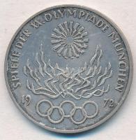 NSZK 1972F 10M Ag Müncheni Olimpia - Olimpiai tűz T:2 FRG 1972F 10 Mark Ag Münich Olympics - Olympic Flame C:XF Krause KM#135