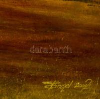 Pánczél Zoltán (1947-): Erdő széle. Olaj, farost, jelzett, keretben, 42×48 cm