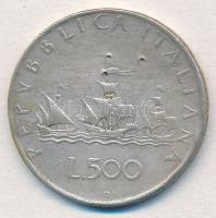 Olaszország 1960R 500L Ag "Kolumbusz hajói" T:2,2- ü.
Italy 1960R 500 Lire Ag "Colum...