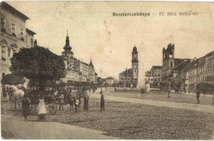 Besztercebánya, Banská Bystrica; IV. Béla király tér, Szálloda a Rákhoz / square, hotel (Rb)
