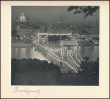 cca 1940 Budapest 18 látványosságról készült képeket tartalmazó mappa, fénnyomatok, Feliratozva 23x2...
