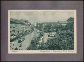 cca 1930 Budapest nevezetességeit bemutató képes füzet. 20 képeslap méretű képpel. Festett merített ...