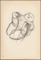 Medgyessy Ferenc (1881-1958): 22 db tanulmányrajzról készült cinkográfia. 20x30 cm