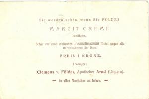 Herkulesfürdő, Baile Herculane; Cserna-völgy, hátoldalán Margit Creme reklám / valley, advertisement...