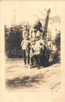 1916 Osztrák-magyar katonák csoportképe / WWI Austro-Hungarian soldiers, K. u. K. military, group photo