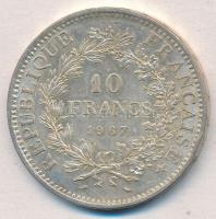 Franciaország 1967. 10Fr Ag "Herkules csoport" T:1-,2
France 1967. 10 Francs Ag "Her...