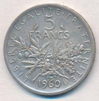 Franciaország 1960. 5Fr Ag T:2
France 1960. 5 Francs Ag C:XF
Krause KM#926