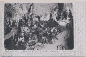 1901 Postojnska jama (Adelsberger Grotte); cave interior, M. Schäber (EK)