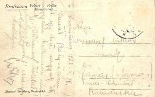 1926 Pozsony, Pressburg, Bratislava; Vidámpark, óriáskerék. Benkau kiadása / Veletrh-Prater / Messep...