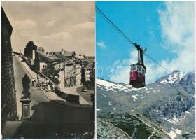 43 db MODERN csehszlovák városképes lap / 43 modern Czechoslovakian town-view postcards