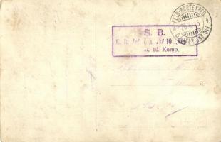 1915 Osztrák-magyar katonák földbe vájt bunkernél / WWI Austro-Hungarian soldiers next to the trench...