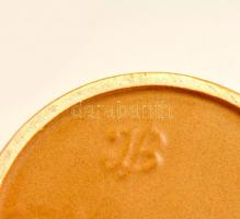 6 db csésze és alj tálca és cukortartó, összesen: 8 db, festett mázas kerámia, hibátlan, 35×27 cm