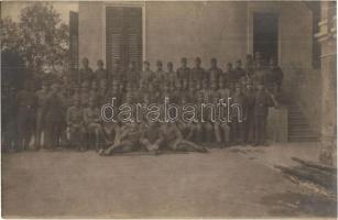 1918 Szikratávíró osztrák-magyar katonák csoportképe / WWI Austro-Hungarian telegraph soldiers group photo