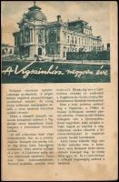 Hunyady Sándor: A Vígszínház negyven éve. 1896-1936. Bp., 1936,Athenaeum-ny., 68 p. Kiadói papírköté...