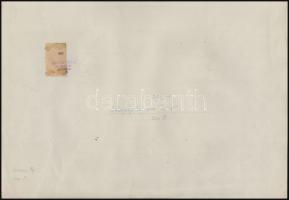 Ducsay Béla (1893-1967): Zebegényi táj. Szén, papír, jelzett, kartonra kasírozva, hagyatéki bélyegző...