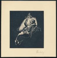 Buday György (1907-1990): Illusztrációk, 3 db. Fametszet, utólagos jelzéssel, 11,5×10,5 cm