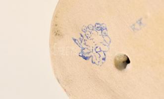 Bodrogkeresztúri papagáj, kézzel festett, jelzett, hibátlan, m: 13,5 cm