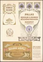 1906 Nyomdareklámok, 2 db: Pallas Irodalmi és Nyomdai Részvénytársaság, Wilhelm Gronaus