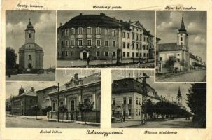 Balassagyarmat, Rendőrségi palota, Rákóczi fejedelem út, templomok (EK)