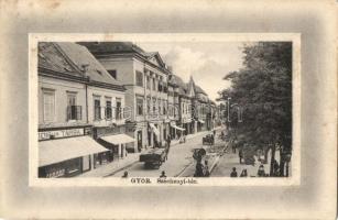 1912 Győr, Széchenyi tér, Fábián Sándor és társa és Simon Ferenc üzlete