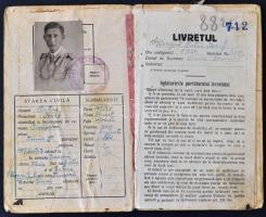 1928-1942 Román és magyar katonai igazolványok, 3 db, ugyan annak személynek a részére, változó álla...