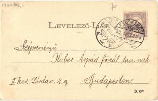 1900 Kecskemét, Piac tér, Városháza, templomok, Fekete Mihály üzlete és saját kiadása (EK)