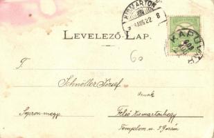 1908 Kapuvár, M. kir. állami polgári iskola. Kiadja Buxbaum József (fl)