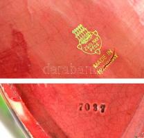 Zsolnay halászó lány, eozin mázas, jelzett (pajzs), hibátlan, m:30 cm, h:40 cm