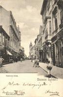 1903 Győr, Kazinczy utca, Baumgartner üzlete (EK)