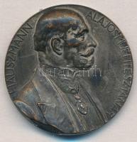 Strobl Alajos (1856-1926) 1905. Hauszmann Alajos - műépítész, tanár ezüstözött Br emlékérem (28,5mm) T:2,2- patina, kopott ezüstözés