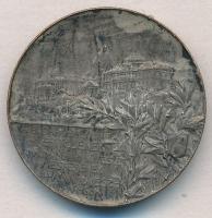 Strobl Alajos (1856-1926) 1905. "Hauszmann Alajos - műépítész, tanár" ezüstözött Br emléké...