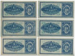 1920. 1K (6x) mind "aa 005" sorozat T:II